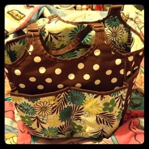 Flower & Polka Dot Tote